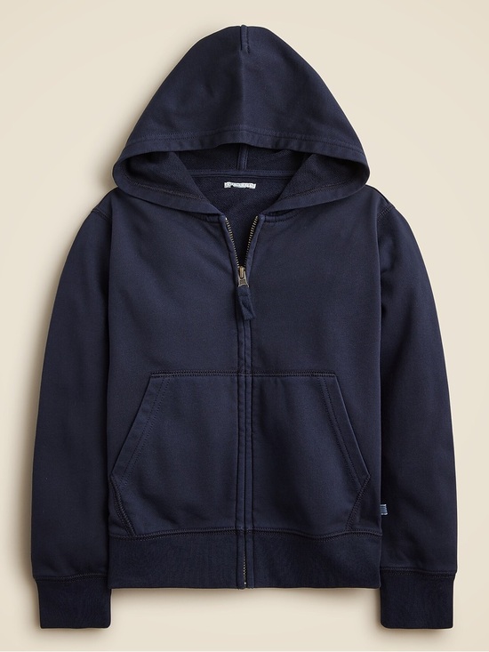Crewcuts Other - J. Crew KID by Crewcuts garment-dyed zip-up hoodie in Navy Size L NWT CB738